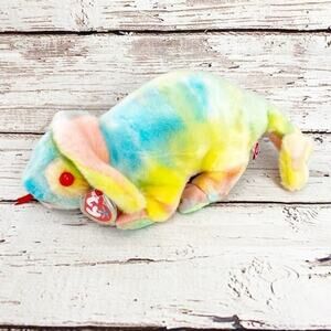 TY BEANIE BUDDIES Tie Dye Chameleon